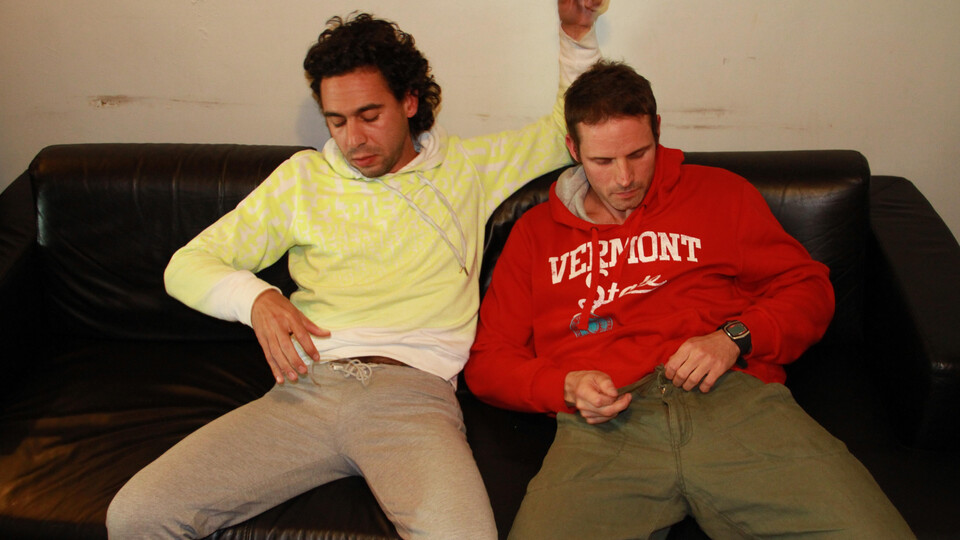 Dan and James Blowing Galore